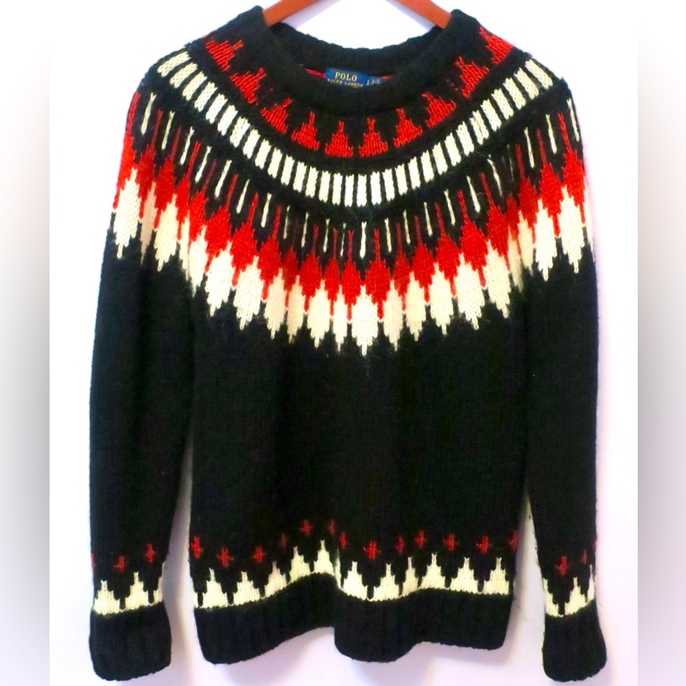 Polo Ralph Lauren Fair Isle Alpaca Wool Sweater NWOT